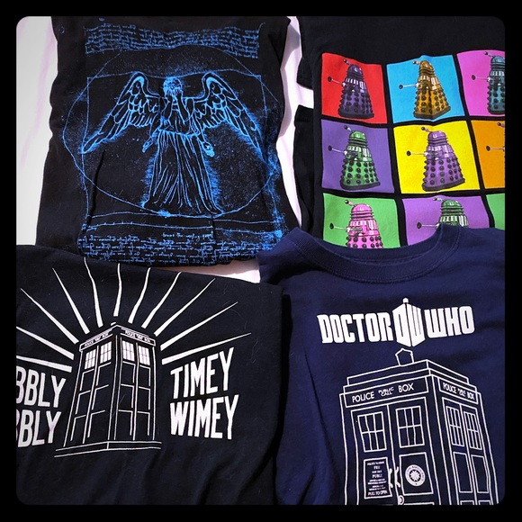 4 doctor who tshirts! - Picture 1 of 1